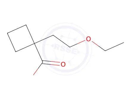 Chemical structure of 1-(2-ethoxyethyl)cyclobutane-1-carboxylic acid