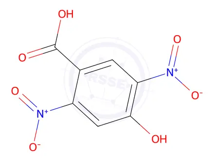 Chemical structure of 4-hydroxy-2,5-dinitrobenzoic acid