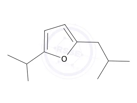 Chemical structure of 2-(1-Chloroethyl)-5-isobutylfuran