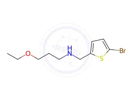 Chemical structure of n-((5-Bromothiophen-2-yl)methyl)-3-ethoxypropan-1-amine