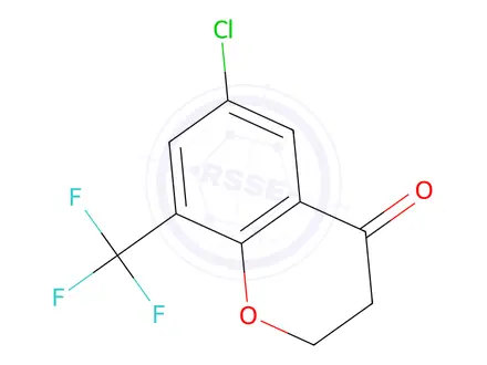 Chemical structure of 6-CHLORO-8-(TRIFLUOROMETHYL)CHROMAN-4-ONE