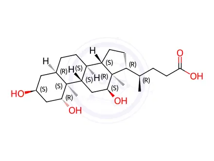 Chemical structure of Chenodeoxycholic Acid Impurity 13