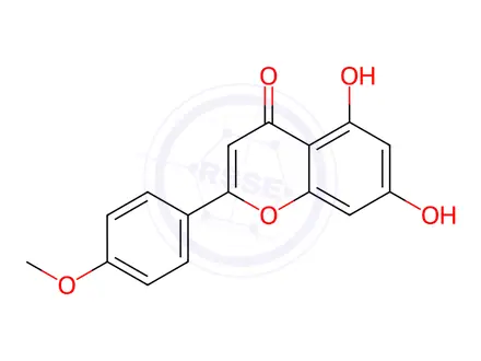 Chemical structure of Acacetin