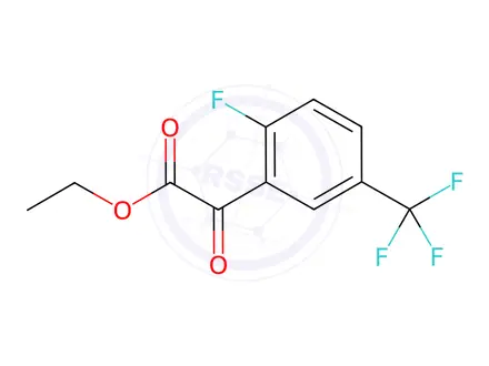 Chemical structure of Ethyl 2-[2-fluoro-5-(trifluoromethyl)phenyl]-2-oxoacetate