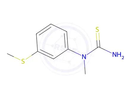 Chemical structure of 1-methyl-1-[3-(methylsulfanyl)phenyl]thiourea
