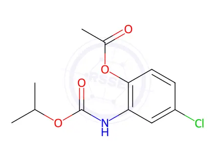 Chemical structure of [2-(Acetyloxy)-5-chlorophenyl]carbamic acid 1-methylethyl ester