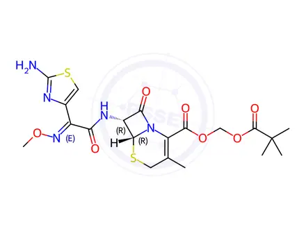 Chemical structure of (7E)-Cefetamet Pivoxil