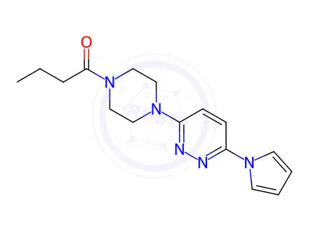Chemical structure of 1-(4-(6-(1H-Pyrrol-1-yl)pyridazin-3-yl)piperazin-1-yl)butan-1-one