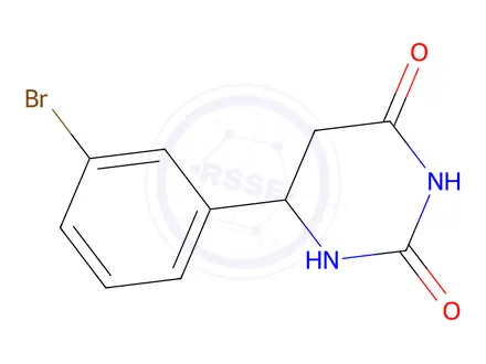 Chemical structure of 6-(3-Bromophenyl)-1,3-diazinane-2,4-dione