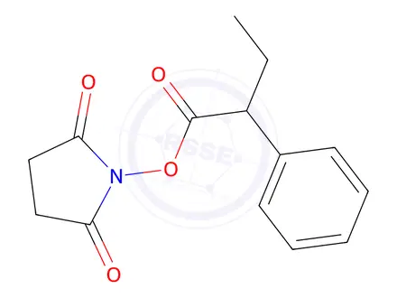 Chemical structure of 2,5-Dioxopyrrolidin-1-yl 2-phenylbutanoate
