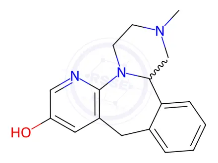 Chemical structure of 8-Hydroxy Mirtazapine