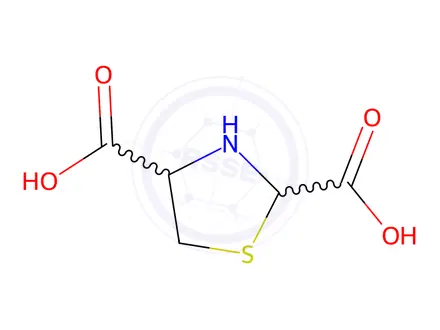 Chemical structure of 1,3-Thiazolane-2,4-dicarboxylic acid