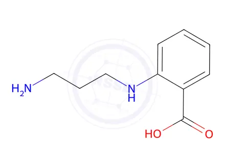 Chemical structure of 2-((3-Ammoniopropyl)amino)benzoate