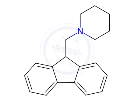 Chemical structure of 1-((9H-Fluoren-9-yl)methyl)piperidine