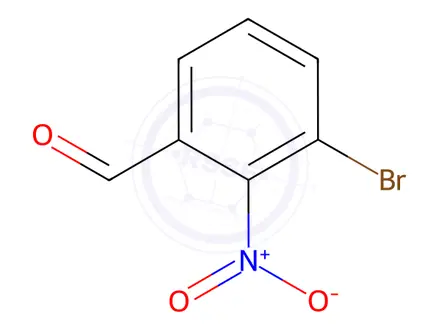 Chemical structure of 3-bromo-2-nitrobenzaldehyde