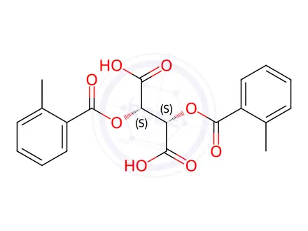 Chemical structure of Di-o-toluoyl-D-tartaric acid