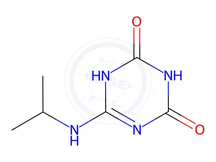 Chemical structure of 6-(propan-2-ylamino)-1H-1,3,5-triazine-2,4-dione