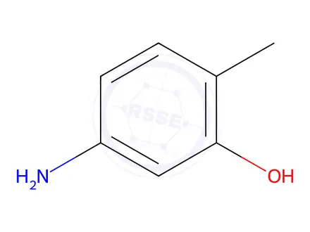 Chemical structure of 3-Hydroxy-4-methylaniline
