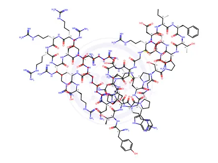 Chemical structure of RVG-9R trifluoroacetate salt