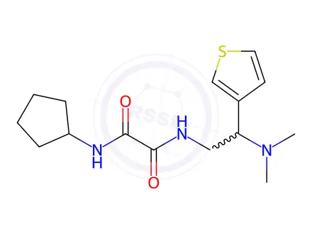 Chemical structure of N1-Cyclopentyl-N2-(2-(dimethylamino)-2-(thiophen-3-yl)ethyl)oxalamide