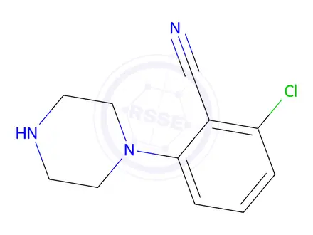 Chemical structure of 2-Chloro-6-(piperazin-1-yl)benzonitrile