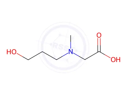 Chemical structure of 2-((3-Hydroxypropyl)(methyl)amino)acetic acid