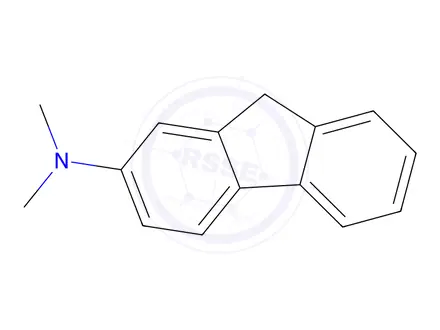 Chemical structure of 2-(dimethylamino)fluorene