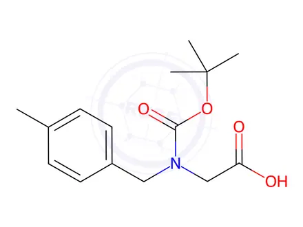 Chemical structure of Glycine, N-[(1,1-dimethylethoxy)carbonyl]-N-[(4-methylphenyl)methyl]-