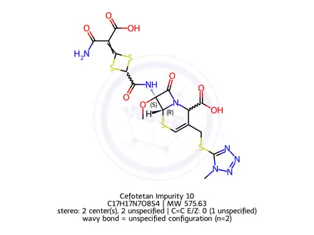 Chemical structure of Cefotetan Impurity 6