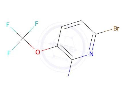 Chemical structure of 6-Bromo-3-(trifluoromethoxy)pyridin-2-amine