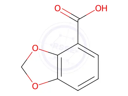 Chemical structure of benzo[d][1,3]dioxole-4-carboxylic acid