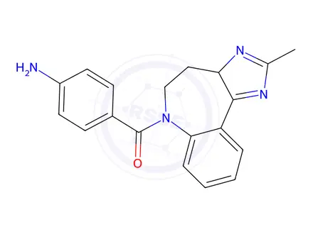 Chemical structure of (4-aminophenyl)(2-methyl-4,5-dihydrobenzo[b]imidazo[4,5-d]azepin-6(3aH)-yl)methanone