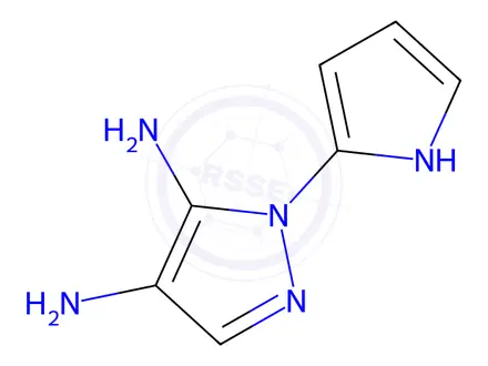 Chemical structure of 1-(1H-Pyrrol-2-yl)-1H-pyrazole-4,5-diamine