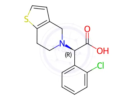 Chemical structure of R-Clopidogrel Carboxylic Acid