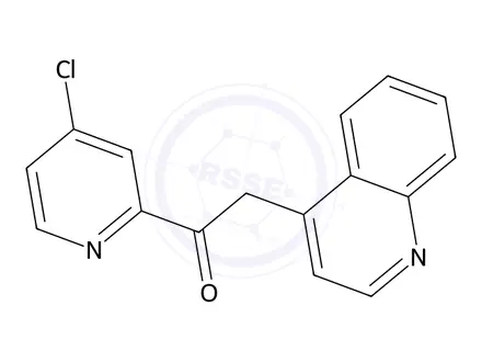 Chemical structure of 1-(4-Chloropyridin-2-yl)-2-(quinolin-4-yl)ethanone