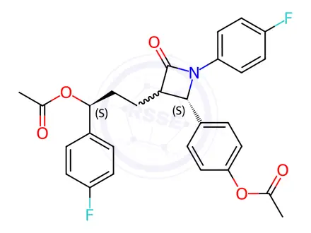 Chemical structure of Ezetimibe Diacetate