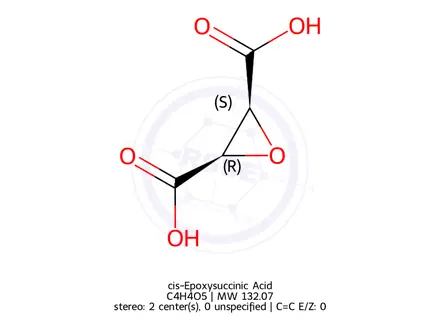 Chemical structure of cis-Epoxysuccinic Acid