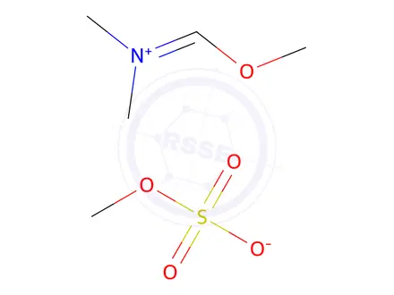 Chemical structure of MethanaMiniuM, MethoxydiMethyl-, Methyl sulfate (1:1)