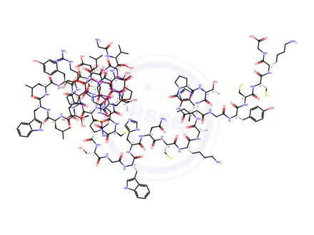 Chemical structure of Anthopleurin-A