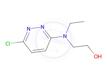Chemical structure of 2-((6-chloropyridazin-3-yl)(ethyl)amino)ethan-1-ol