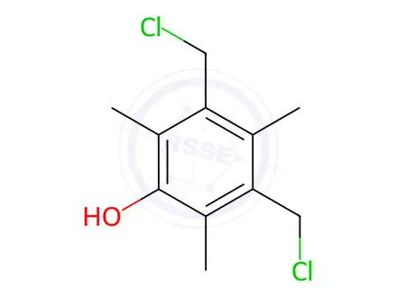 Chemical structure of 3,5-BIS(CHLOROMETHYL)-2,4,6-TRIMETHYLPHENOL