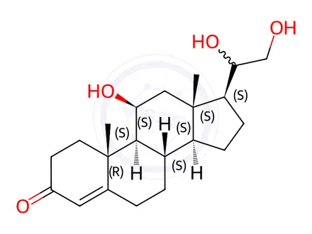 Chemical structure of 20-dihydrocorticosterone