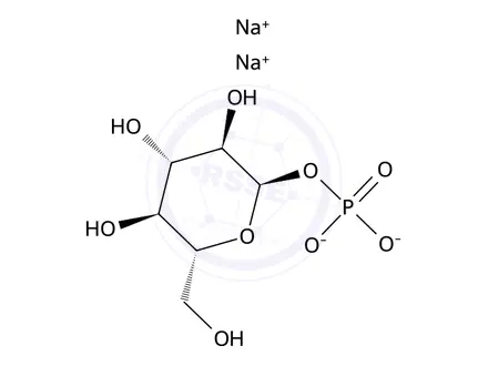 Chemical structure of α-D-Glucose 1-Phosphate Disodium Salt Tetrahydrate