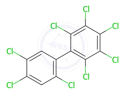 Chemical structure of 2,2',3,4,4',5,5',6-Octachlorobiphenyl