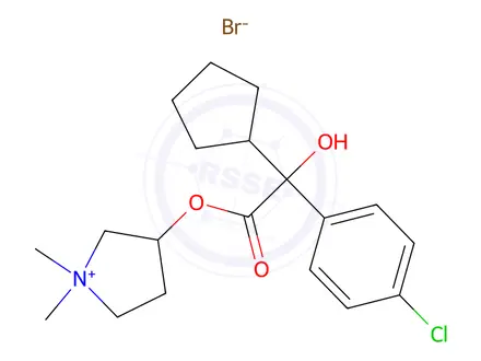 Chemical structure of Glycopyrrolate USP Related Compound I