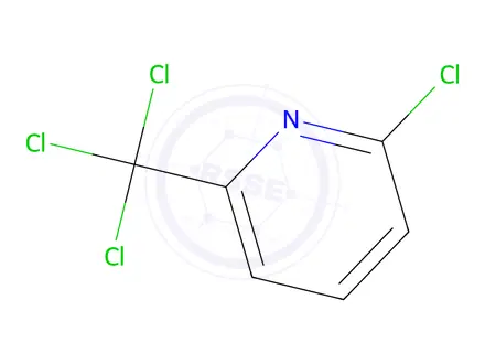 Chemical structure of 2-chloro-6-trichloromethylpyridine