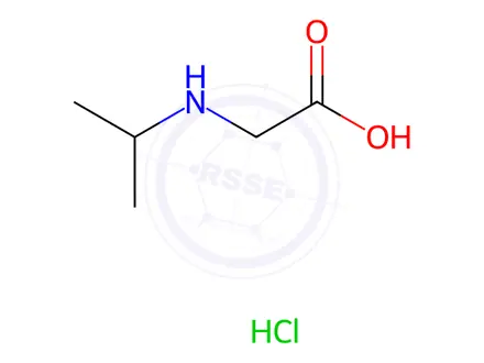 Chemical structure of 2-[(propan-2-yl)amino]acetic acid hydrochloride