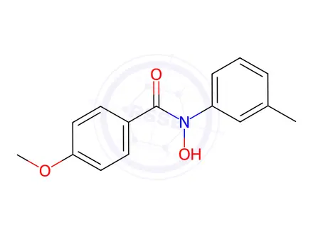Chemical structure of N-Hydroxy-4-methoxy-N-(3-methylphenyl)benzamide