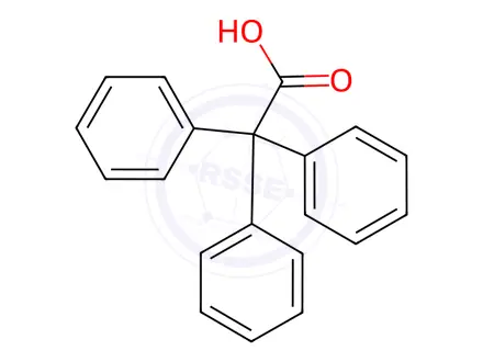 Chemical structure of Triphenylacetic Acid