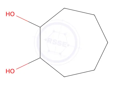 Chemical structure of (1S)-Cycloheptane-1α,2α-diol